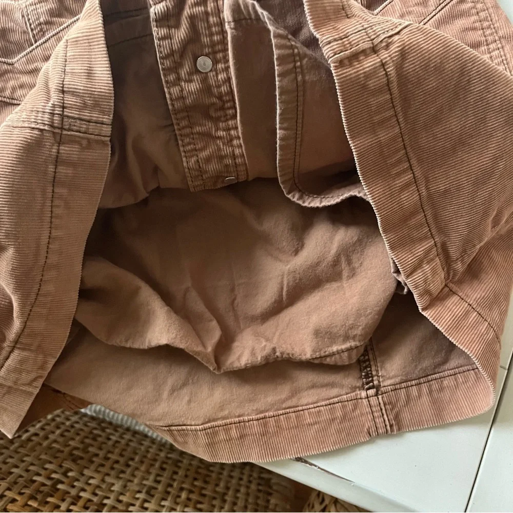 Free People Corduroy Skirt Tan Sz 6